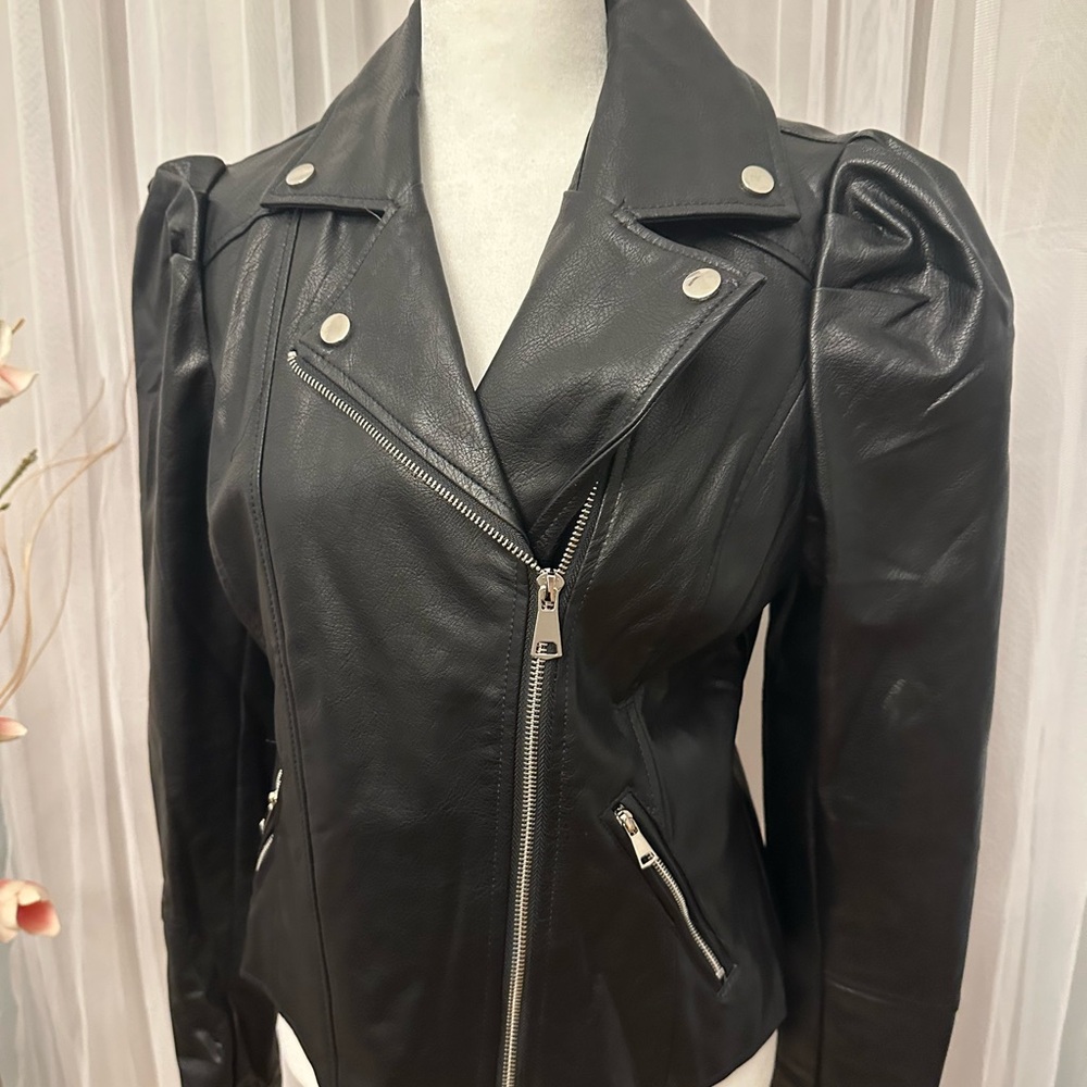 Black Leather Women's Jacket